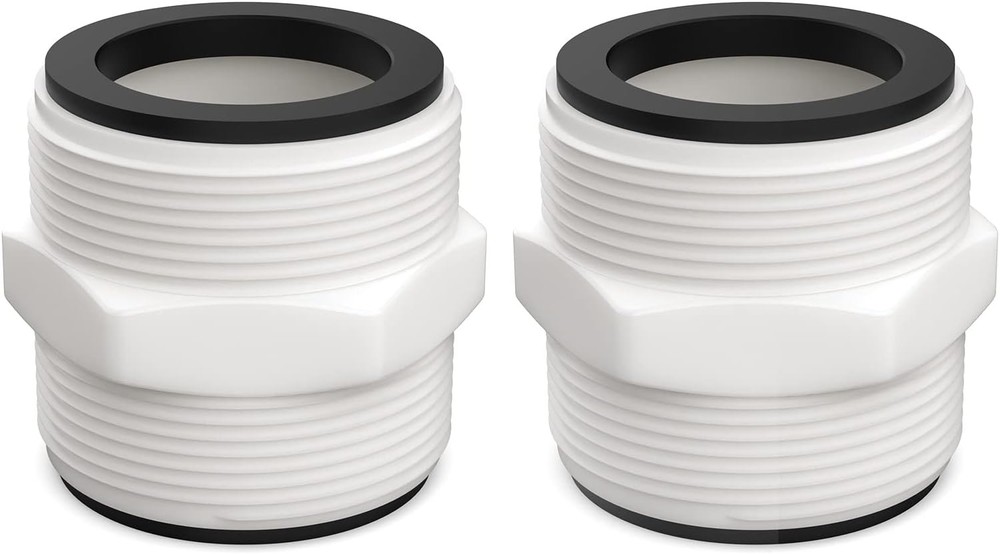 Pool Split Hose Connector Replacement for Intex & Coleman Above 2Pack, White