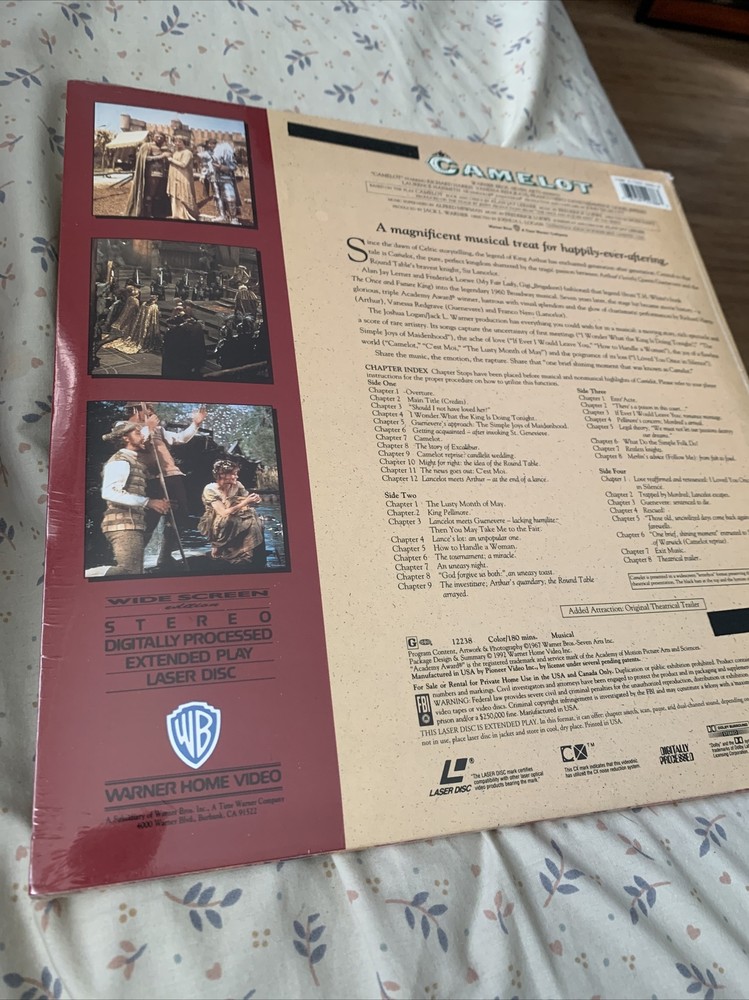 CAMELOT Laserdisc LD SEALED!!!!!!