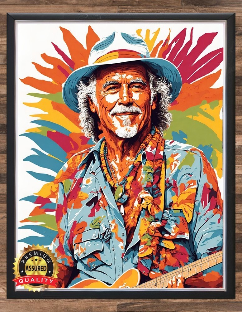 Jimmy Buffett - Art To Be Signed By Artist - Metal Sign 11 x 14
