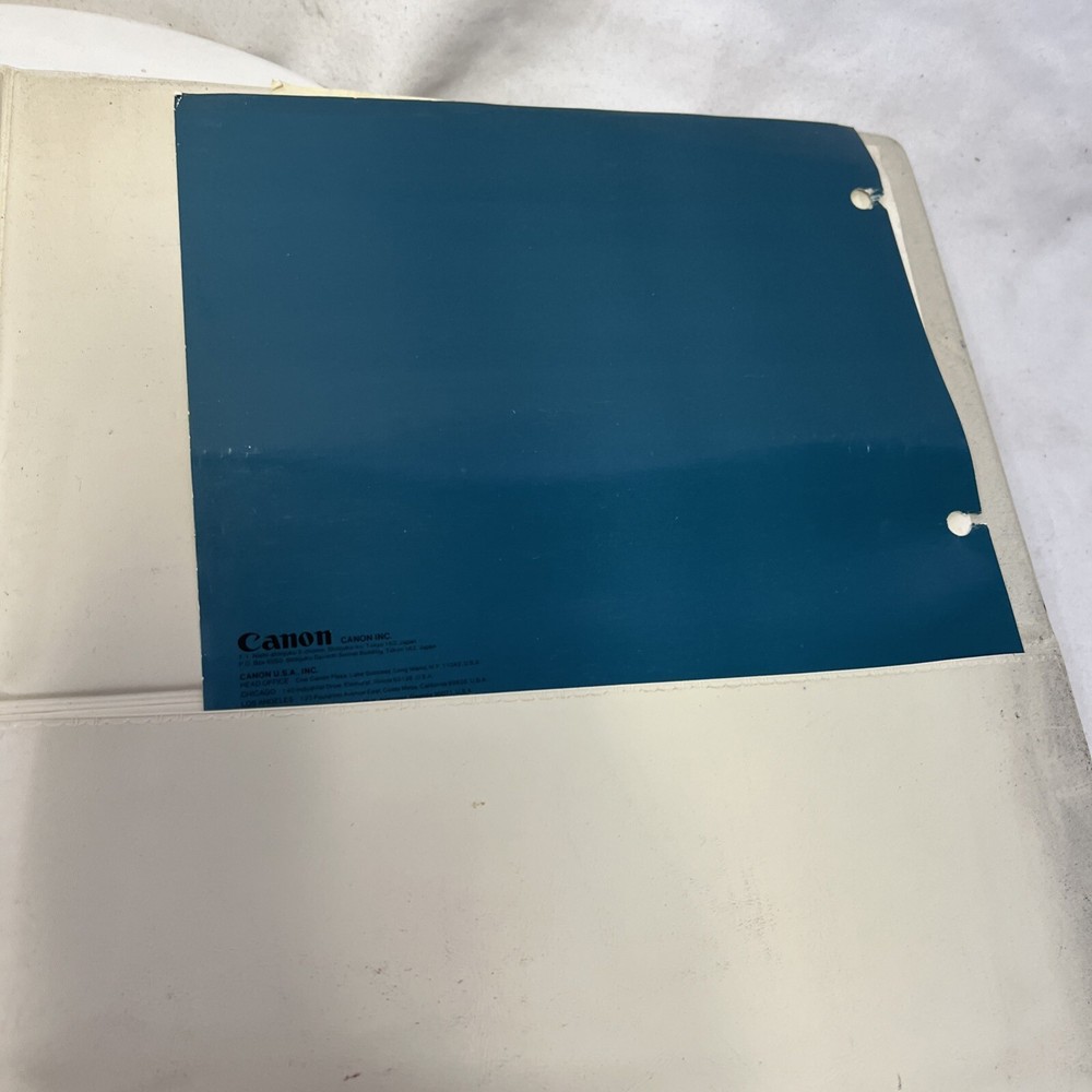 Vintage Canon VP3000 Computer Manual