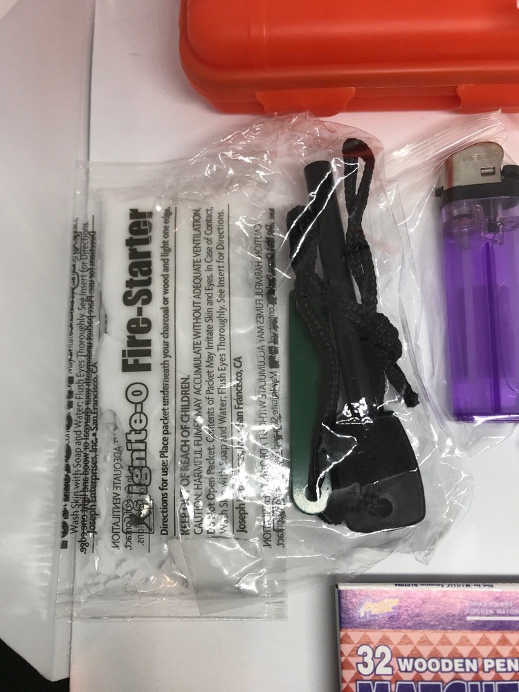 Emergency Fire Starter Kit For Survival, Camping, Emergencies, Hurricane