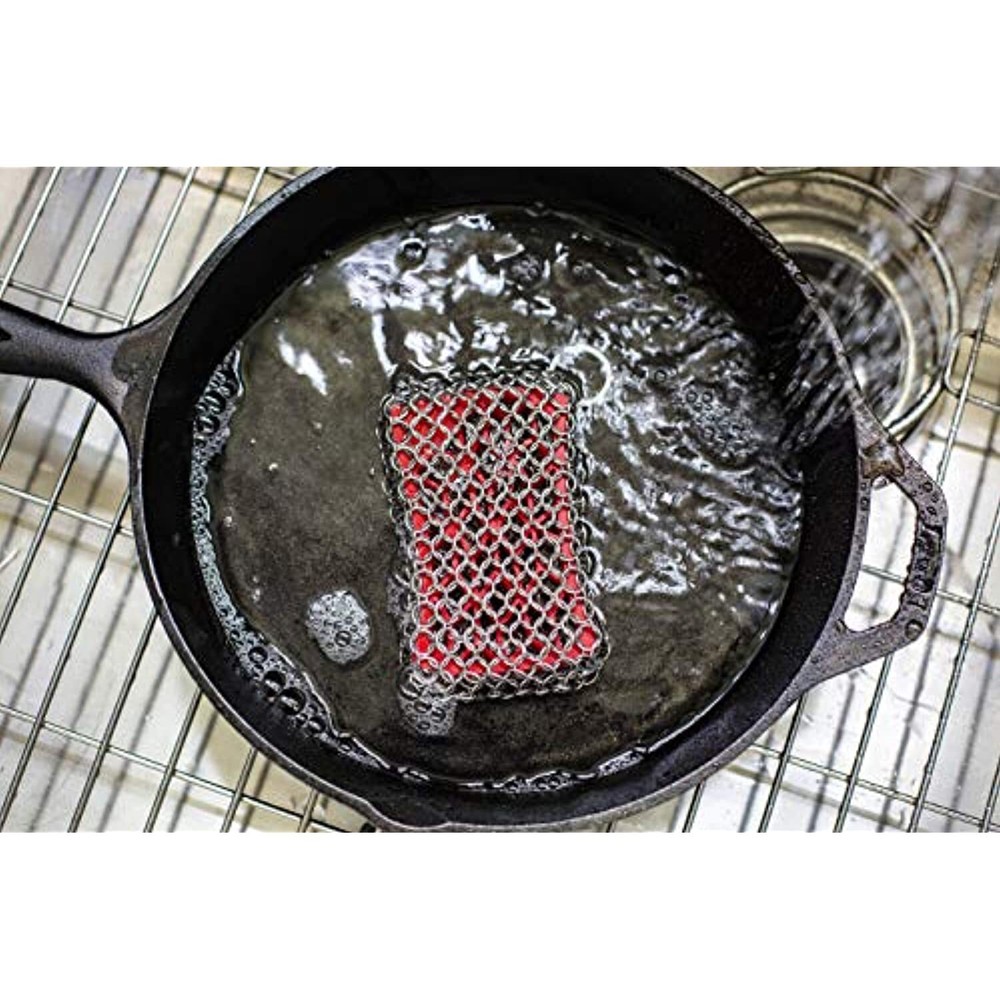 Lodge Scrubbing pad, One, Red