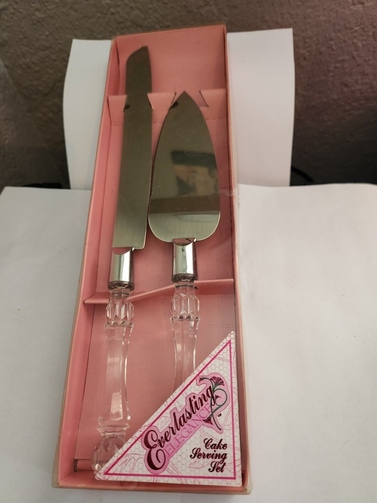 Everlasting Stainless Steel Wedding Cake Serving Set