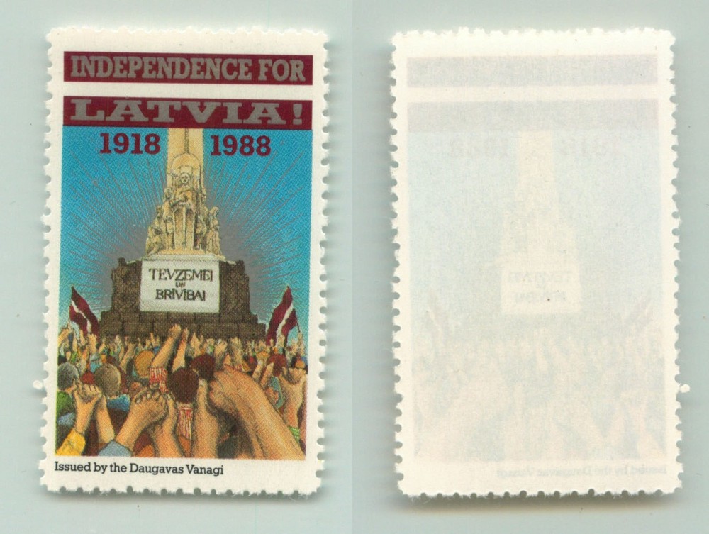 Latvia, 1988, Independences, exile MNH. e7039