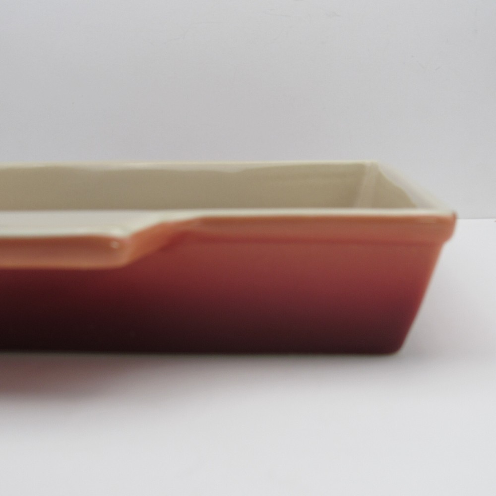 Berndes Germany 9" Square Baking Dish, Ceramic Tab Handle, Terracotta Ombré
