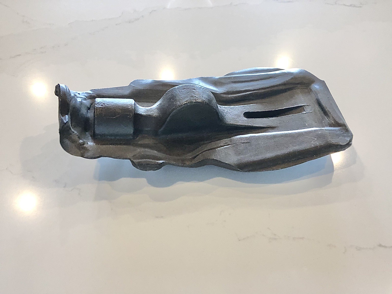 1920s Metal Hammer Forging, Antique Tool Claw Hammer Head, Forged Mold RARE