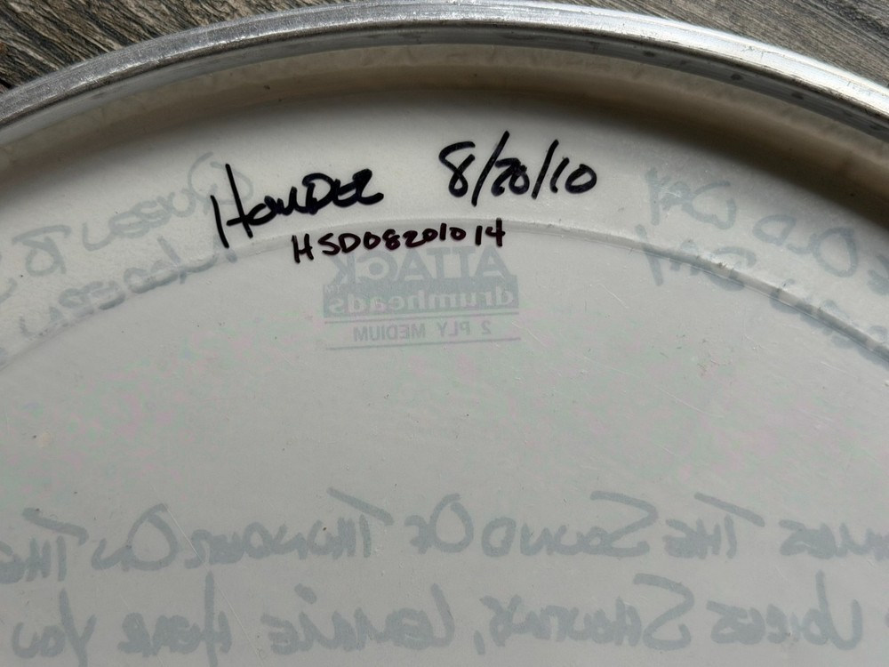 KISS Drumhead ERIC SINGER Concert Used Signed Modern Day Delilah NJ 2010 Tour