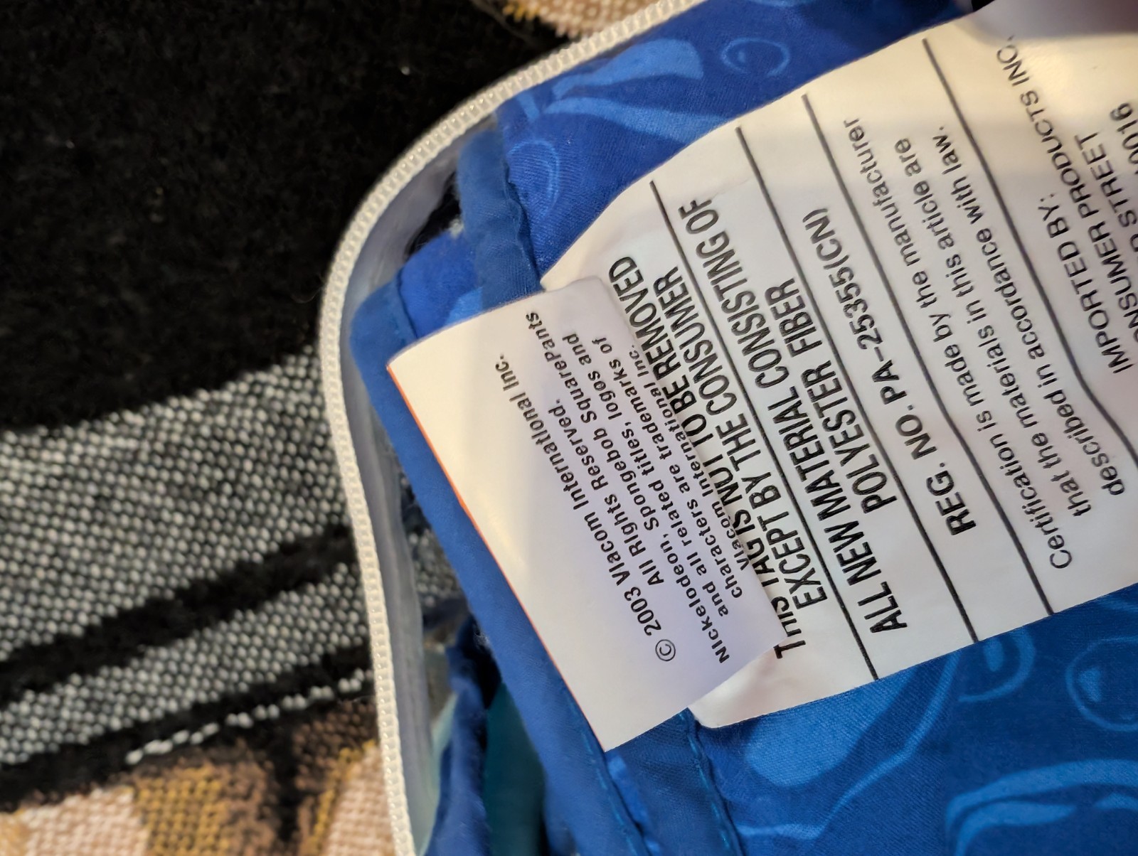 Vintage 2003 Nickelodeon Spongebob Squarepants Sleeping Bag Nap mat Backpack NEW