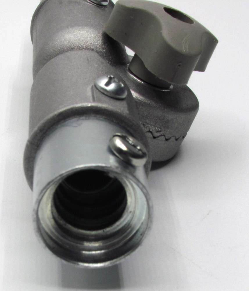 Extension Pole Angle Adapter - Fits all standard threaded poles. All metal. E