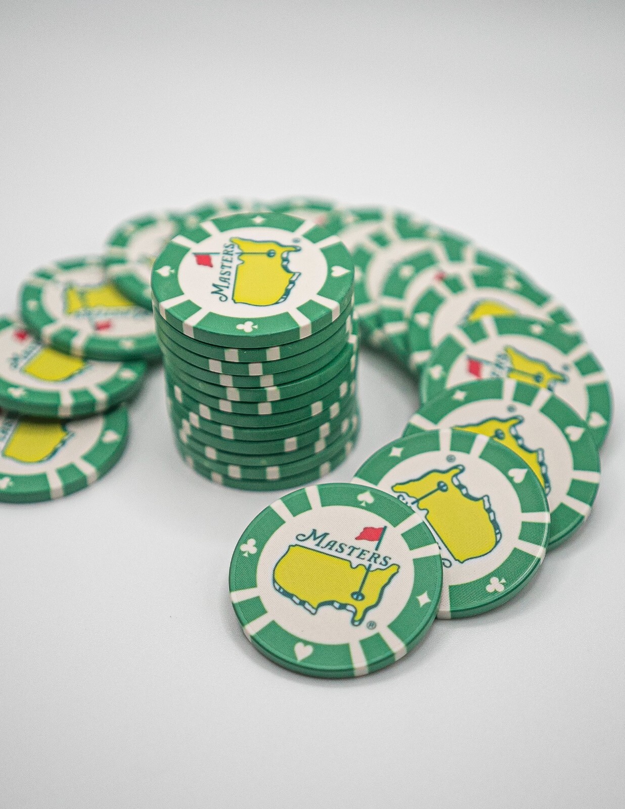 Brand New Masters Augusta National Poker Chips / Golf Ball Markers