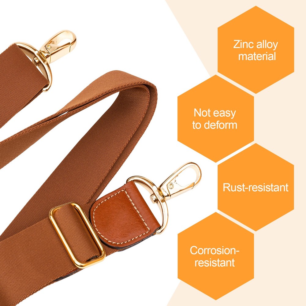 8pcs 1" Adjustable Flat Metal Slide Strap Buckle Bronze