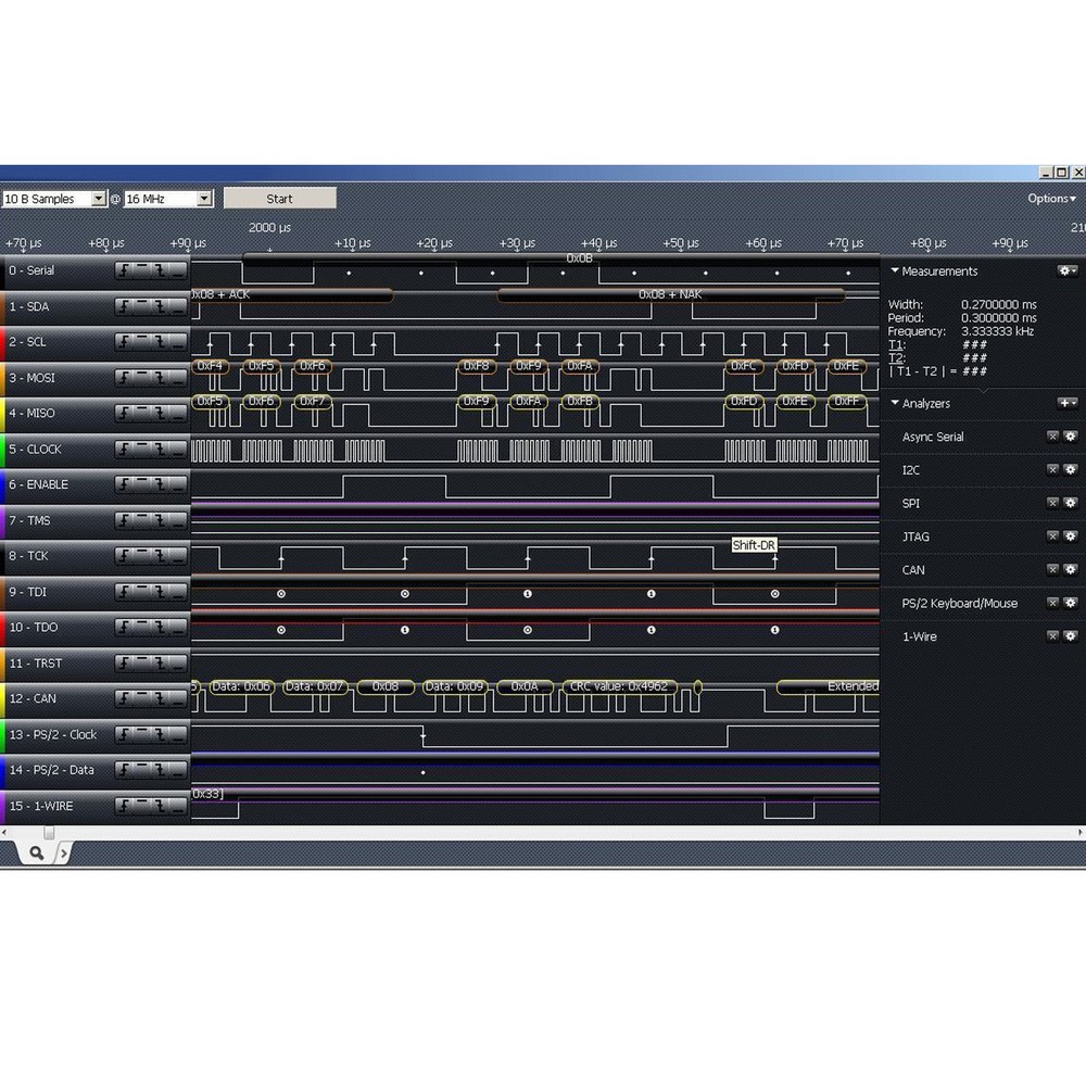 Logic Analyzer 100M Sampling Rate Compact USB Logic Analyzer Tool Supply Part