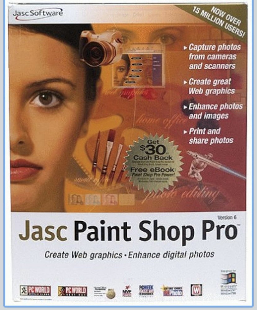 Paint Shop Pro 7 Jasc Create Draw Animate Paint Graphics Software PC CD-ROM WIN