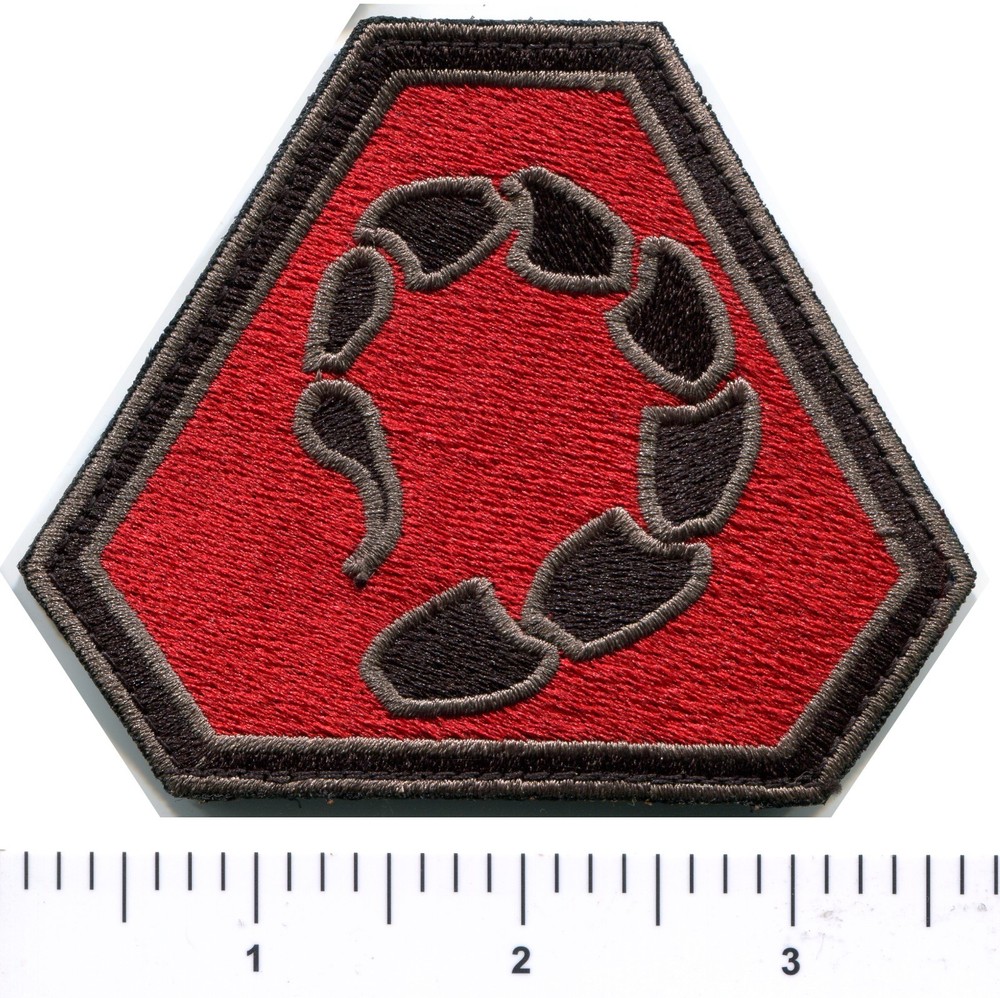 C&C NOD Scorpion Emblem Patch Left Shoulder Command Conquer Hook Grey Border