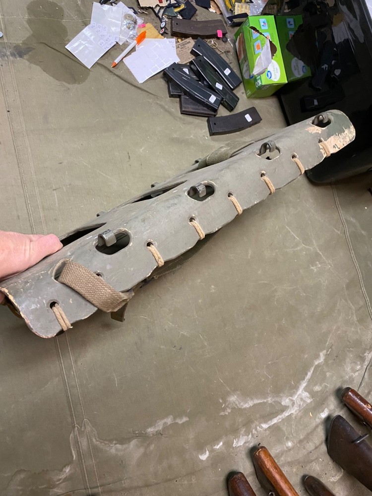 ORIGINAL WWII US ARMY M1944 EQUIPMENT AMMO CARRY PACK BOARD BACKPACK-DATED 1944