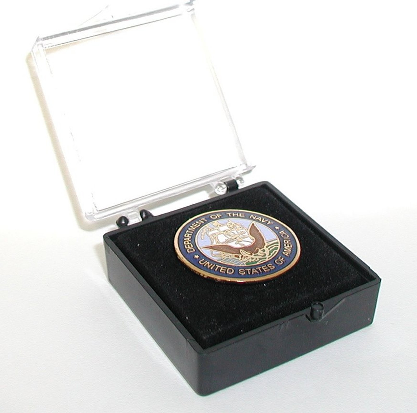 US Navy 14 CT Gold Plated Cloisonne Lapel Pin