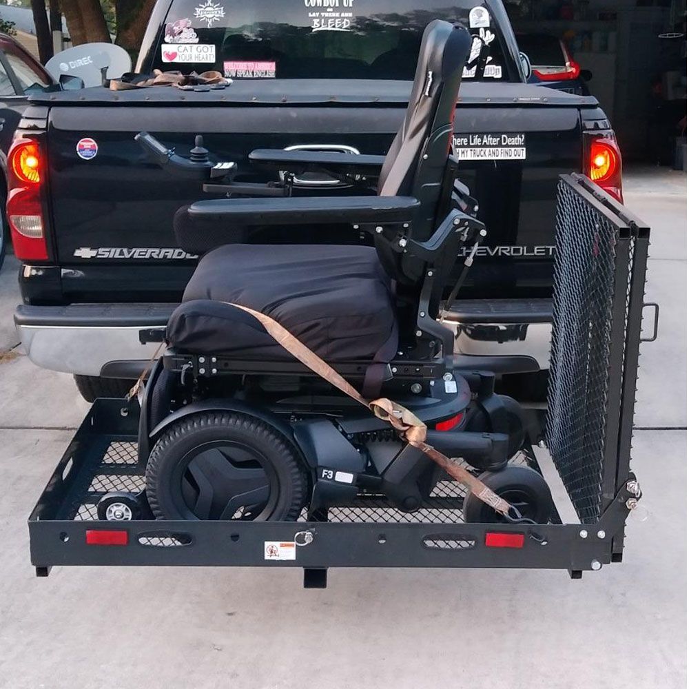 Titan Ramps Hitch-Mounted Wheelchair and Scooter Carrier - 500 lb. Capacity