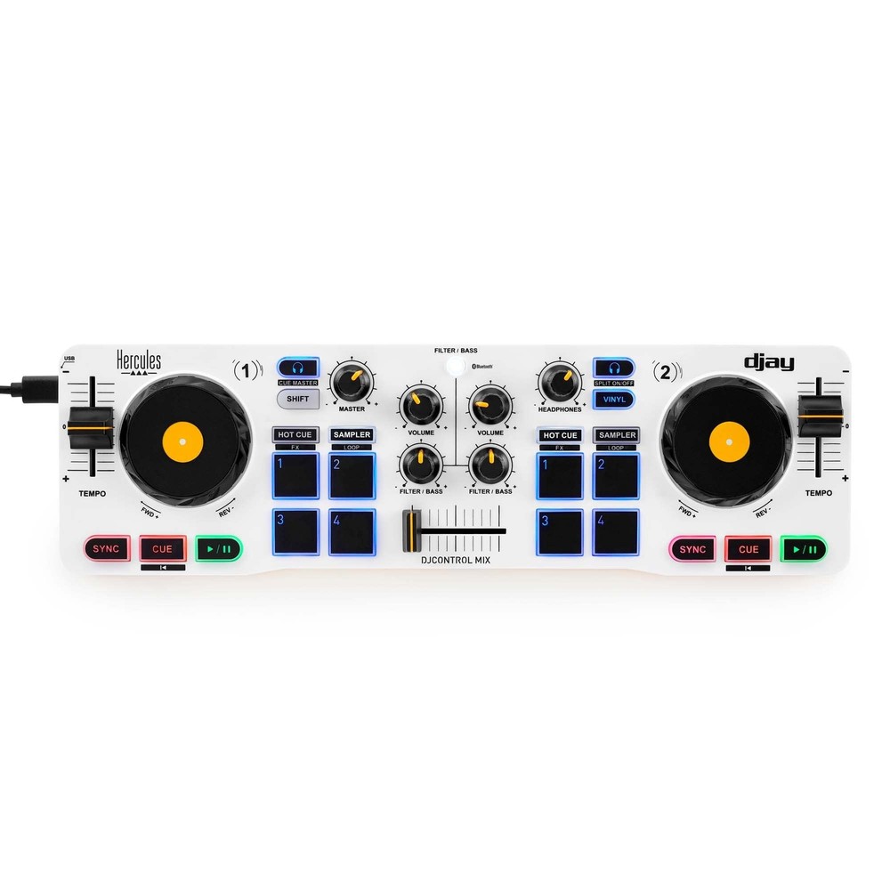 Hercules DJControl Mix – Bluetooth Wireless DJ Controller for Smartphones (iO...