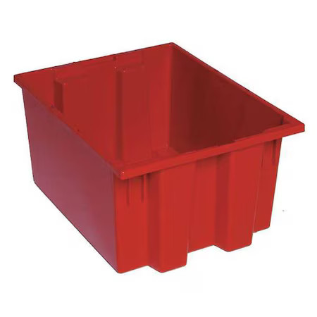 Quantum Storage Systems Snt190rd Stack & Nest Storage Container, 9 Gal, 19-1/2