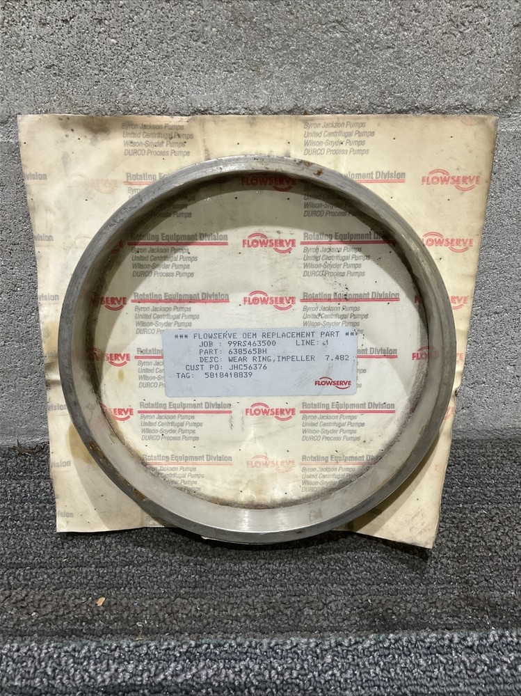 FLOWSERVE BYRON-JACKSON 638565BH IMPELLER WEAR RING 678