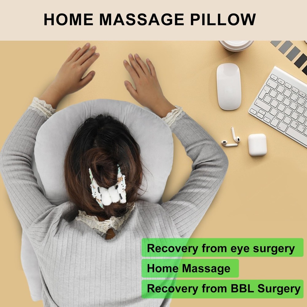 Face Down Pillow Massage Headrest for Bed, Face Down for Sleeping, Vitrectomy...