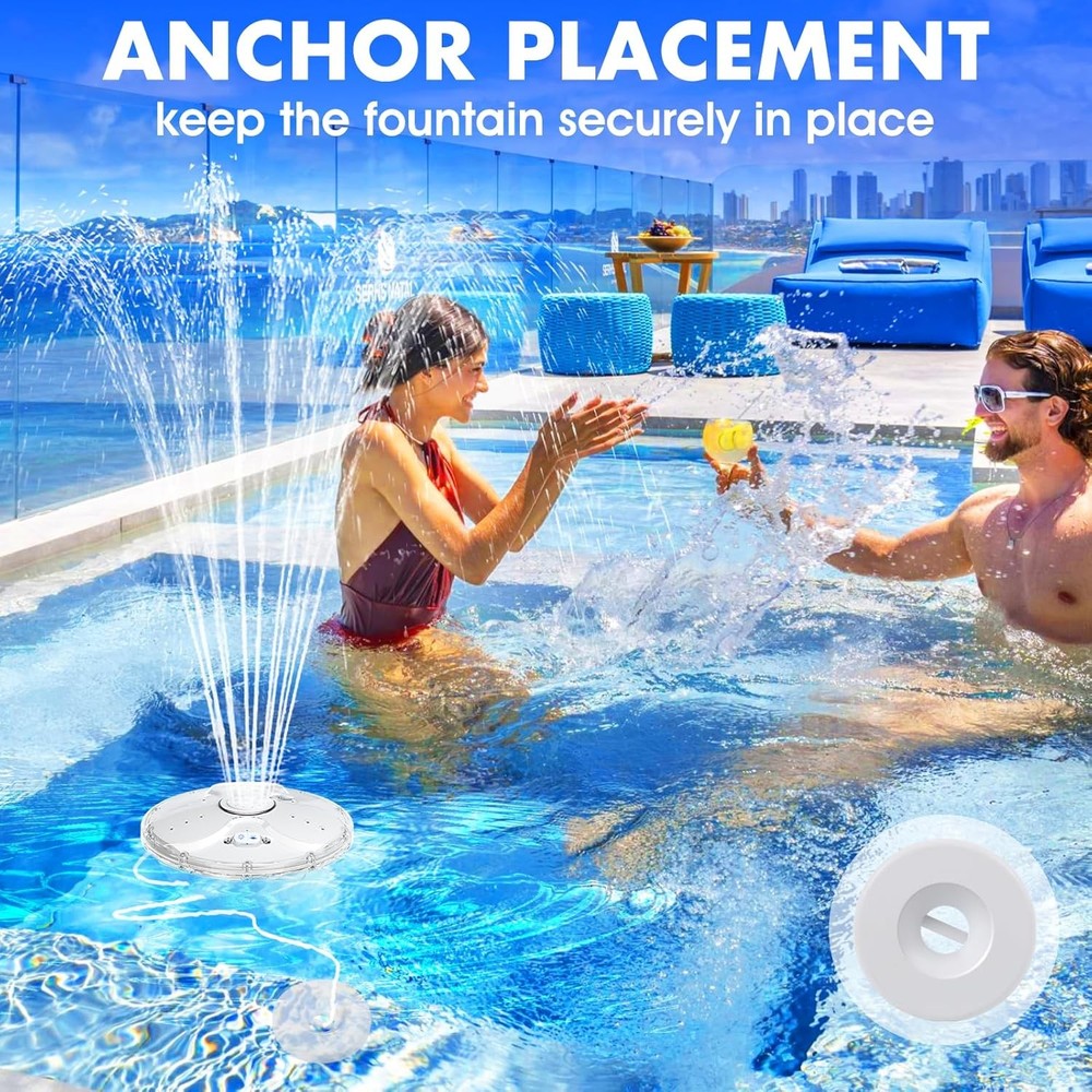 Upgraded Pool Fountain with Remote