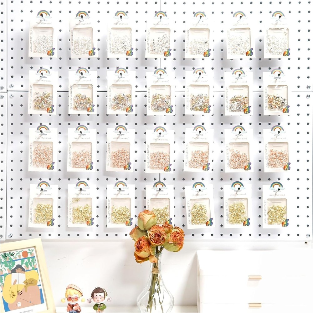 Pegboard Hooks 2 Inch 50PC Wall Storage Tool Organizer Garage Shelving