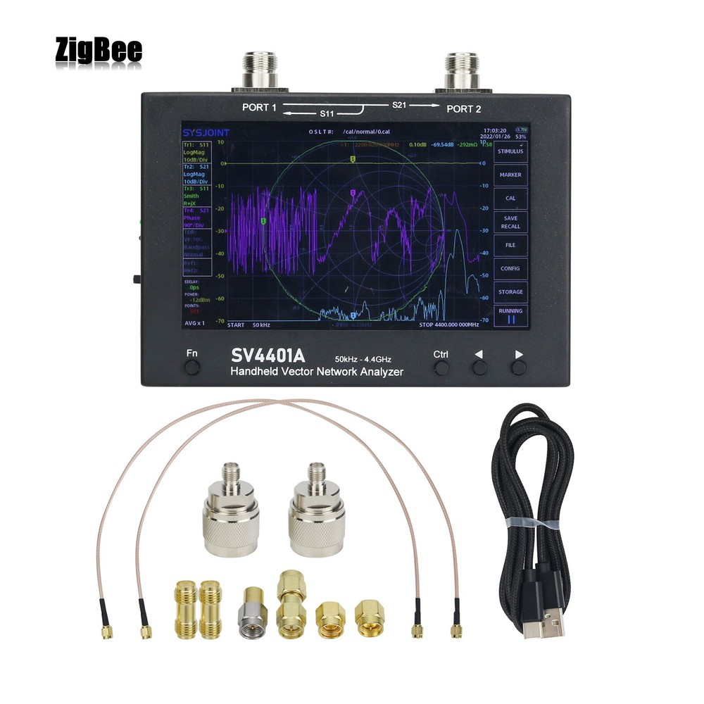 iAnalyzer 50KHz-4.4GHz VNA Analyzer Vector Network Analyzer 100DB Dynamic Set