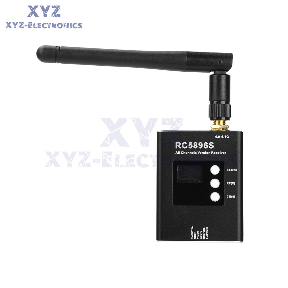 DC6-40V RC5896S Receiver 5.8GHz Video Receiver Compatible 5.8G Image Transmitter