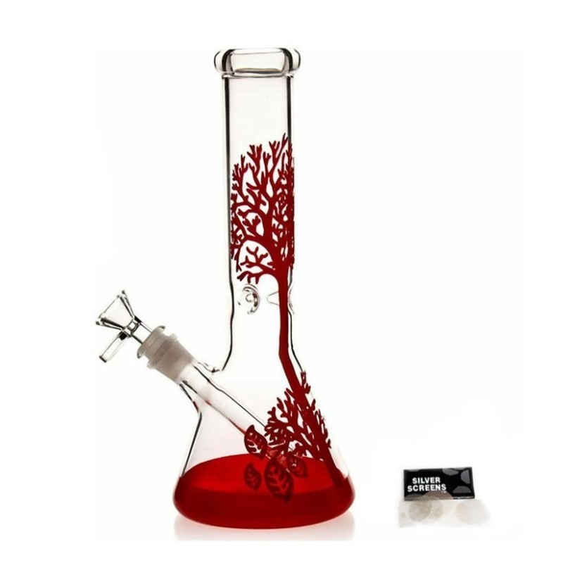 10 inch Heavy Glass Bong Water Pipe Smoking Bong Beaker + 14mm Bowl hookah USA