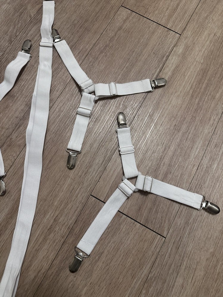 Adjustable Bed Sheet Holder Fastener Straps - 5 Pieces