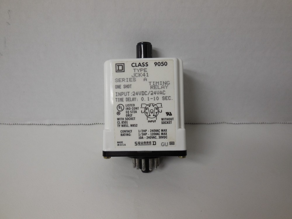 Square D JCK-41 Solid State Timing Relay One-Shot - NEW