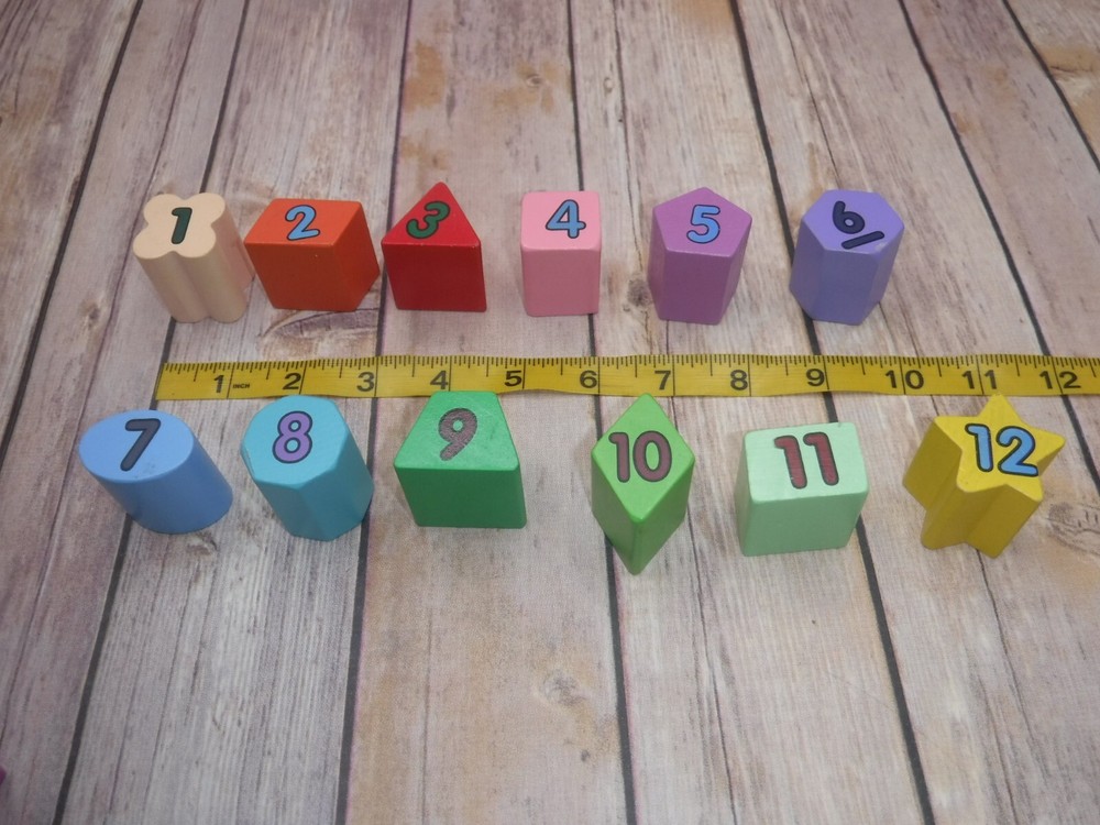 Melissa & Doug Shape Sorting Clock Replacement pieces YOU CHOOSE NUMBER(S)