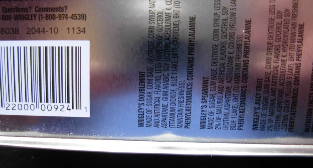 Three Wrigley's Juicy Fruit Tin Containers