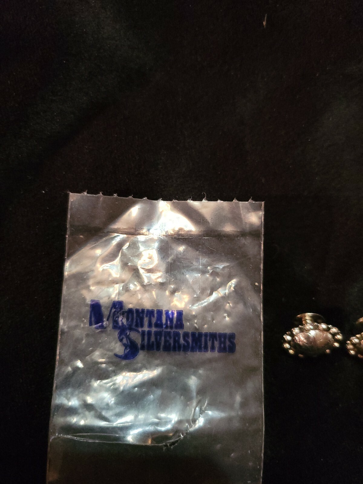 Montana Silver Berry Conchos 1/4 in. For Reins or Headstall. New 1 pair.