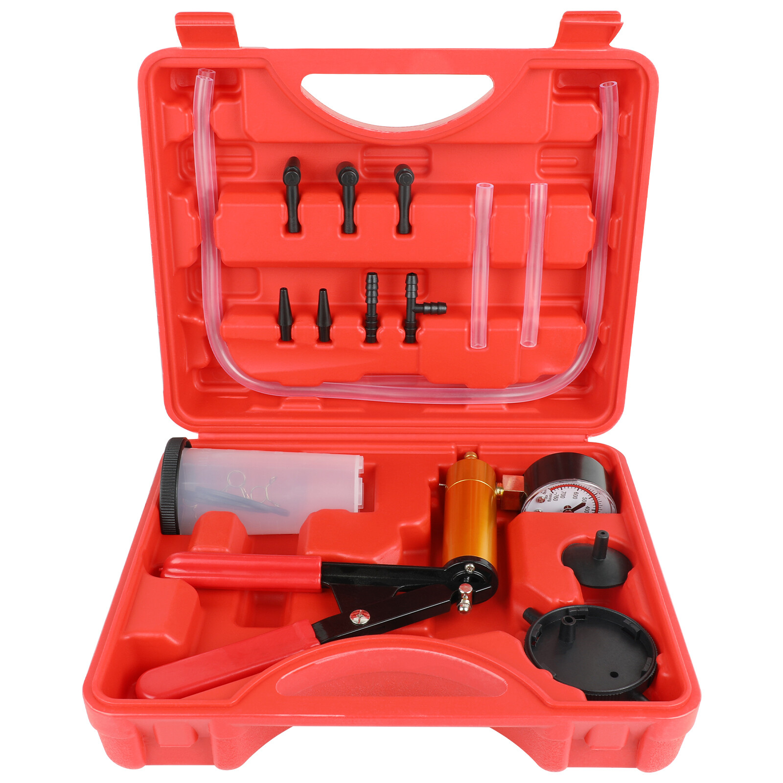Universal Brake Fluid Bleeder Kit Hand held Vacuum Pressure Pump Tester Tool Set