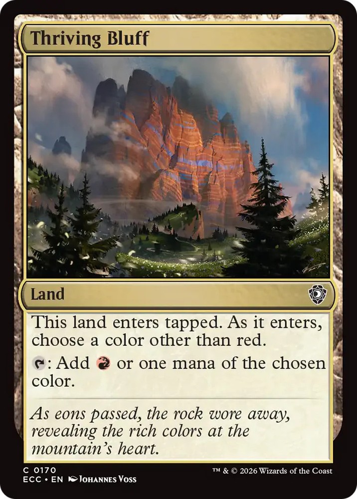 Thriving Bluff [Lorwyn Eclipsed Commander]