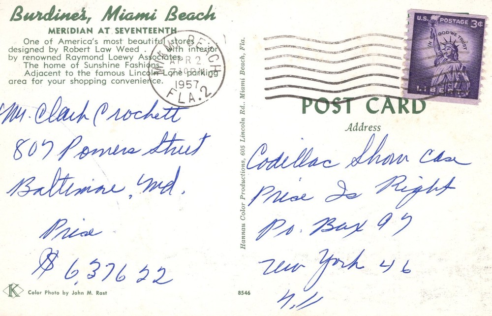 BURDINE'S, MIAMI BEACH, FL - PC6978