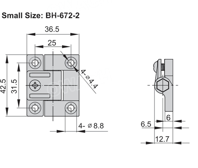 Adjustable Torque Hinge Position Control Replacement Southco E6-10-301-20