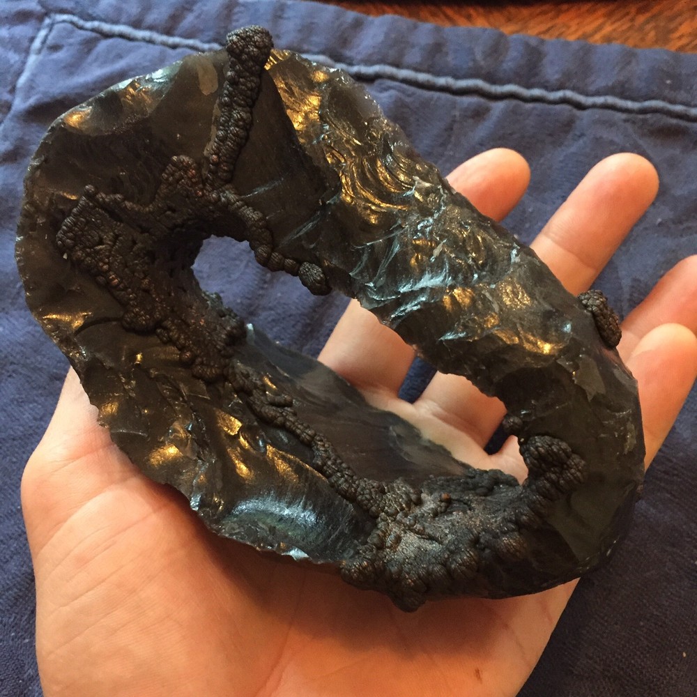 Möbius Strip, Obsidian And Copper