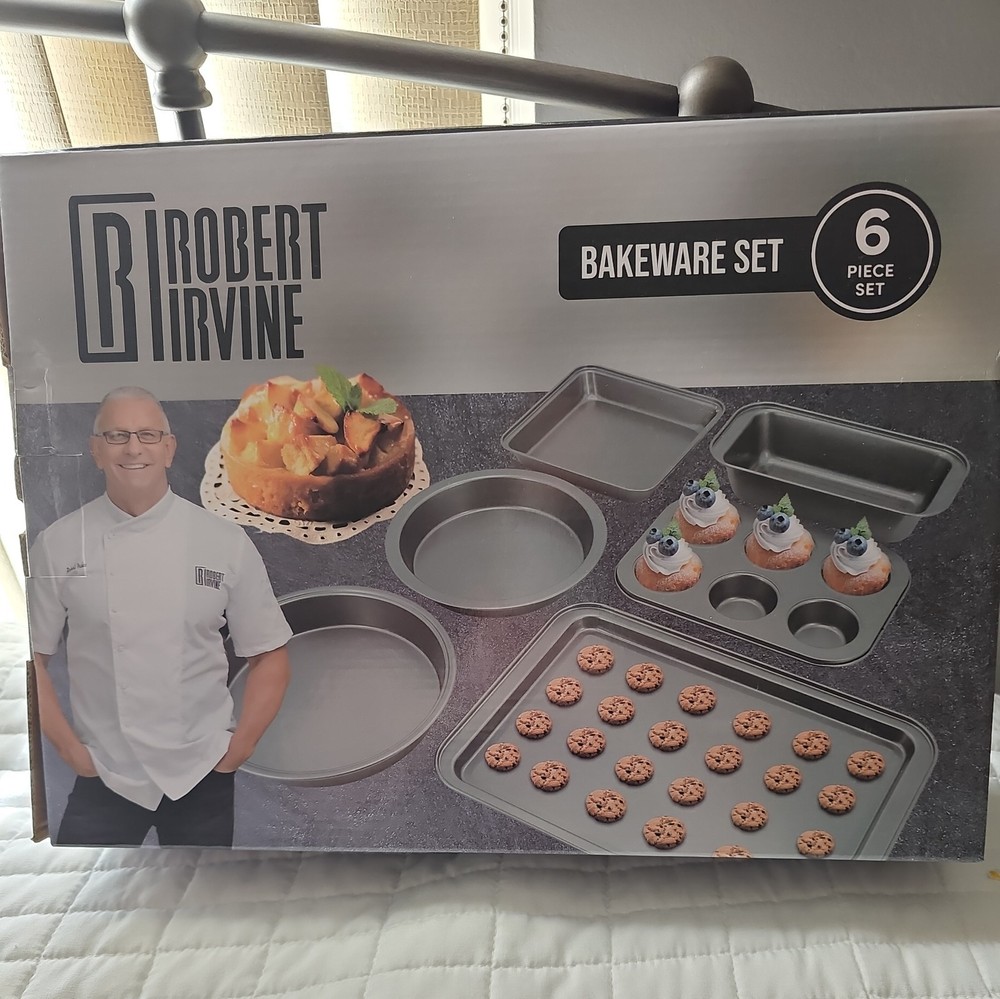 Robert Irvine 6-Piece Nonstick Baking Pan Set
