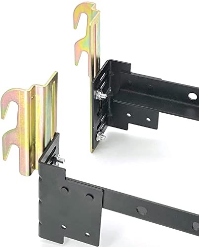 2Pcs #711 Bolt-On to Hook-On Bed Frame Conversion Brackets 2pcs Bed Frame Hooks