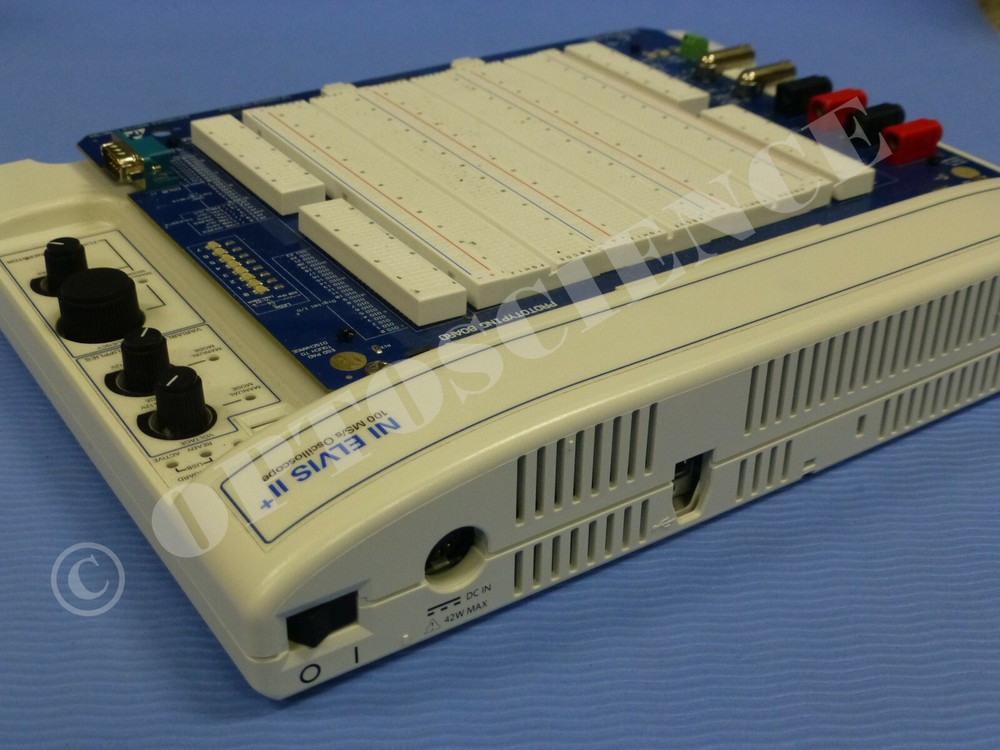 National Instruments NI ELVIS II+ Platform with Prototyping Board, Power Supply