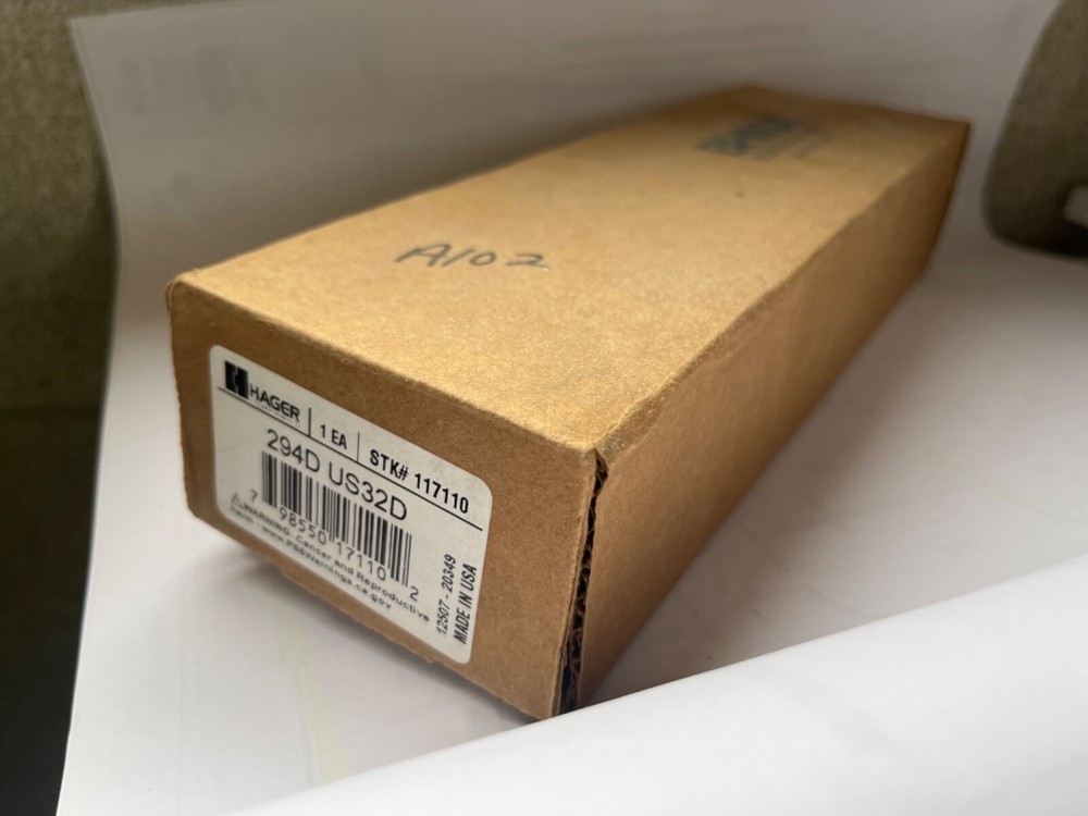 Hager 294d flushbolts