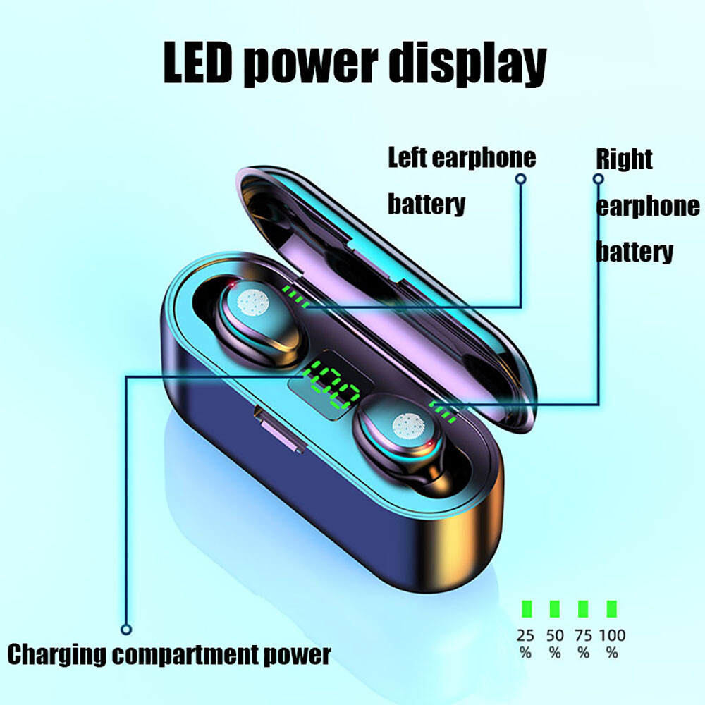 Bluetooth Earbuds Wireless Earphone IPX7 Waterproof For iphone Samsung Android