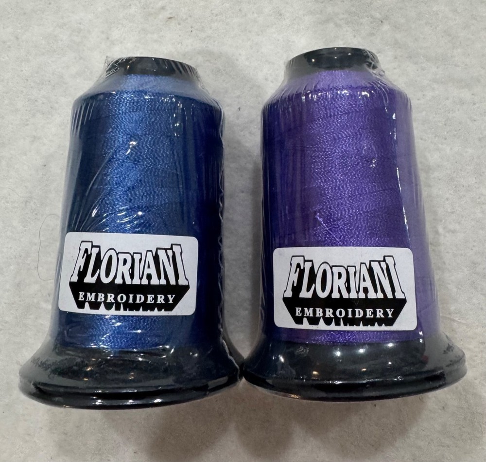 Floriani Embroidery Thread 10 New Spools Polyester Multiple Colors