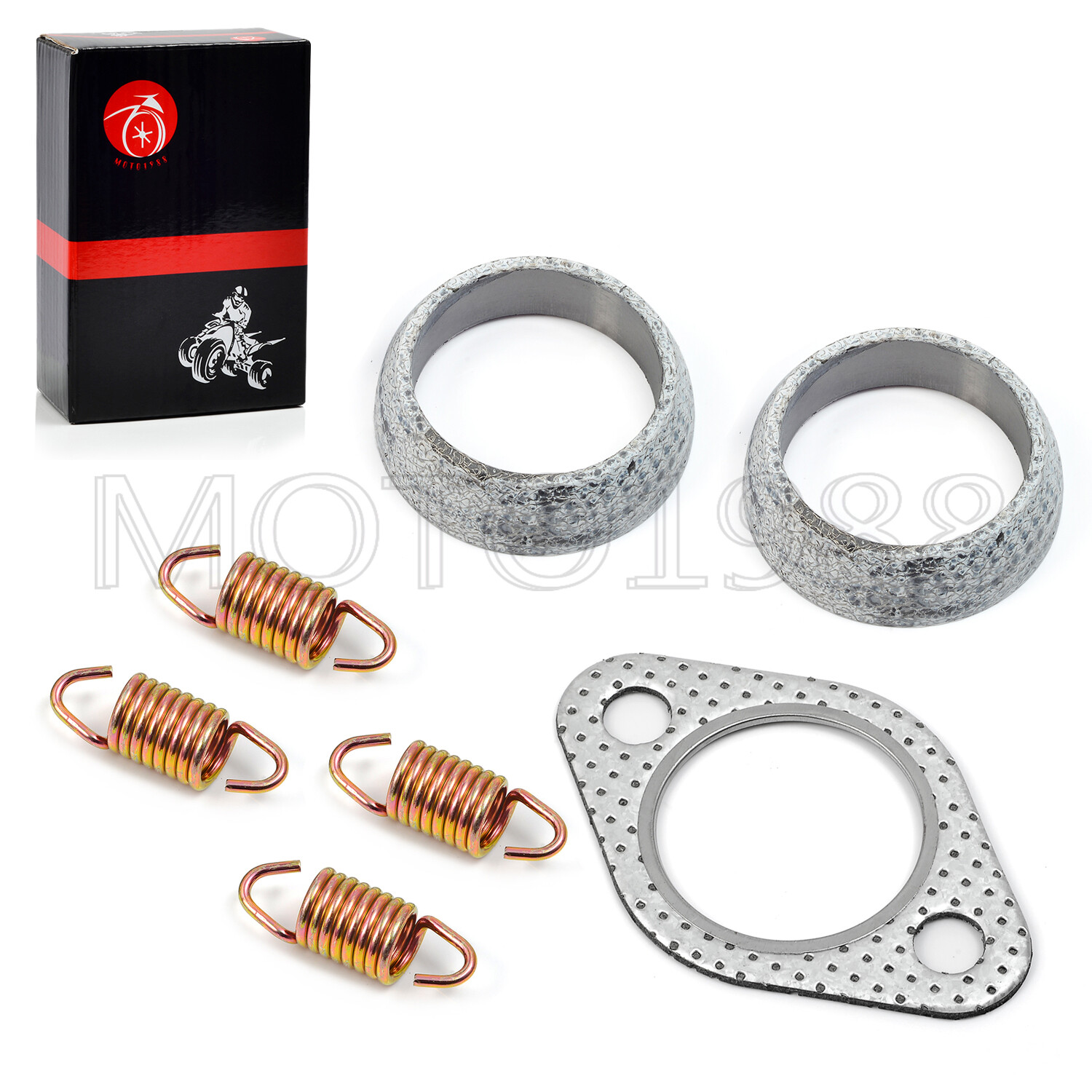 Exhaust Gasket Spring Rebuild Kit For Polaris Ranger 400 500 UTV 3085075 5243518