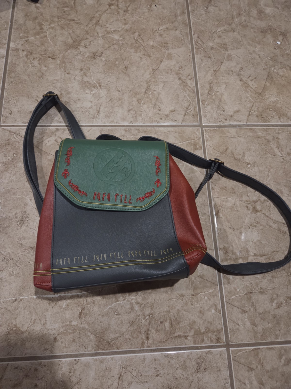 Disney Star Wars Boba Fett Danielle Nicole Backpack Purse Bag And Wallet Unused