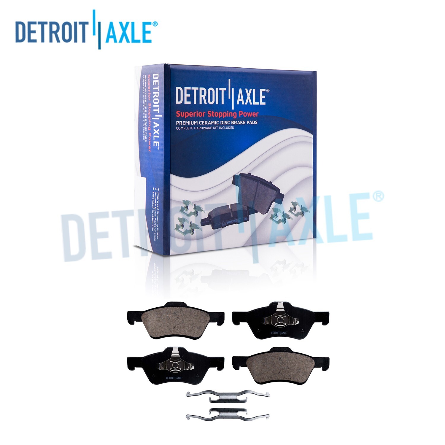 Front Ceramic Brake Pads + Hardware for 2005 2006-2010 Escape Tribute Mariner