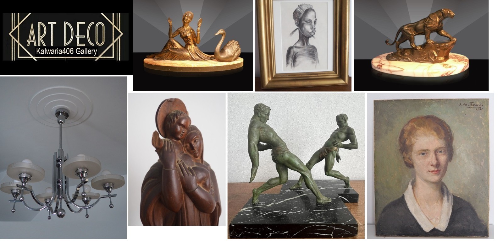 Cubism. Antique French Art Deco Bakelite Writing Set, C .1920